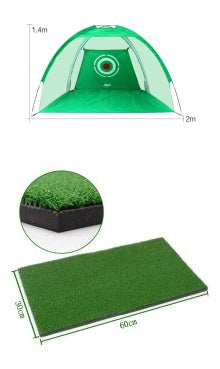 Golf Practice Net Tent Golf Hitting Cage Garden Grassland Practice Tent Golf Training Equipment Mesh Outdoor ARZ