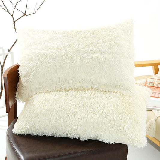 Plush Pillow Case Winter Warm Long Fluffy Slee ARZ