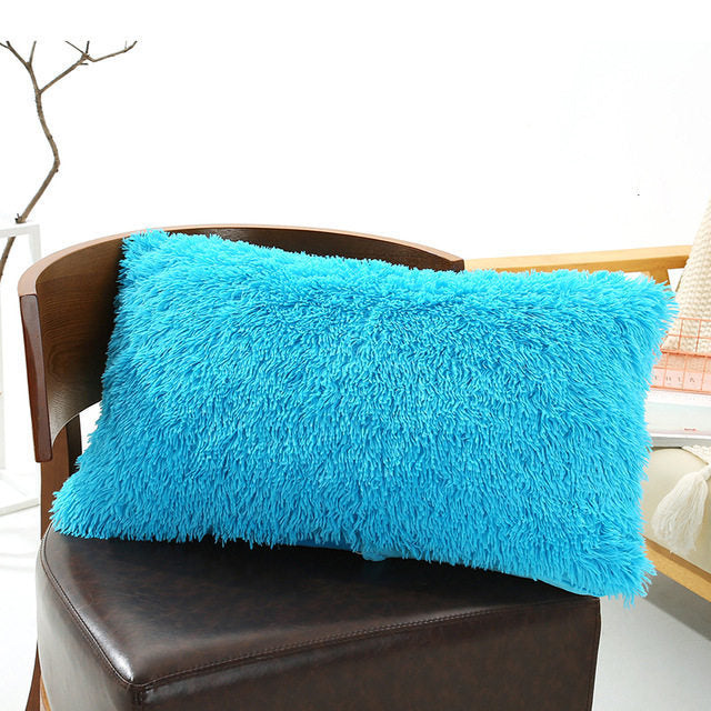 Plush Pillow Case Winter Warm Long Fluffy Slee ARZ