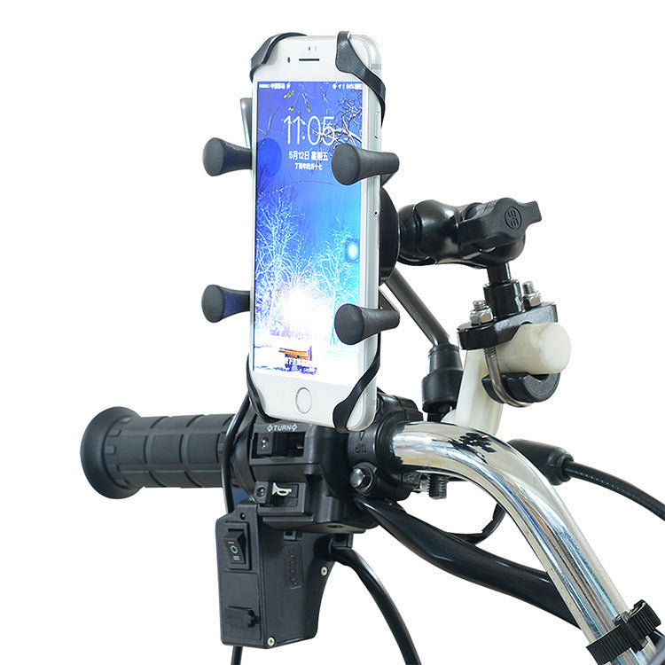 Motorcycle Mobile Phone Bracket Modification Electric Bike Bicycle Accessories Aluminum Alloy Base Bracket ARZ