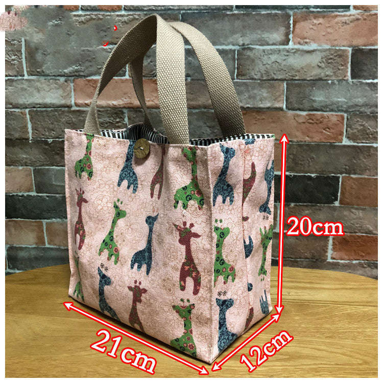 Japanese Cute Tote Bag Lunch Box Bag Lunch Bag Lunch Bag Canvas With Rice Mommy Bag Student Stew Pot ARZ