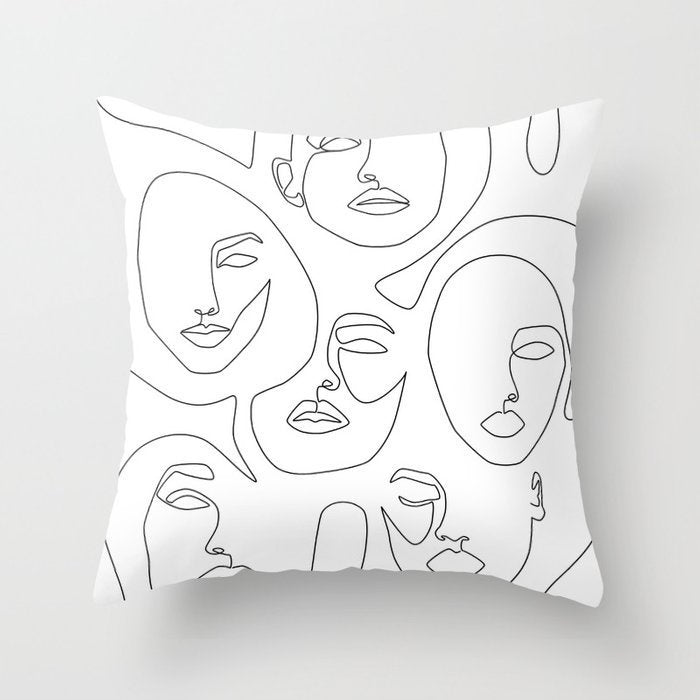 Pillowcase Black And White Geometric Pillowcase ARZ