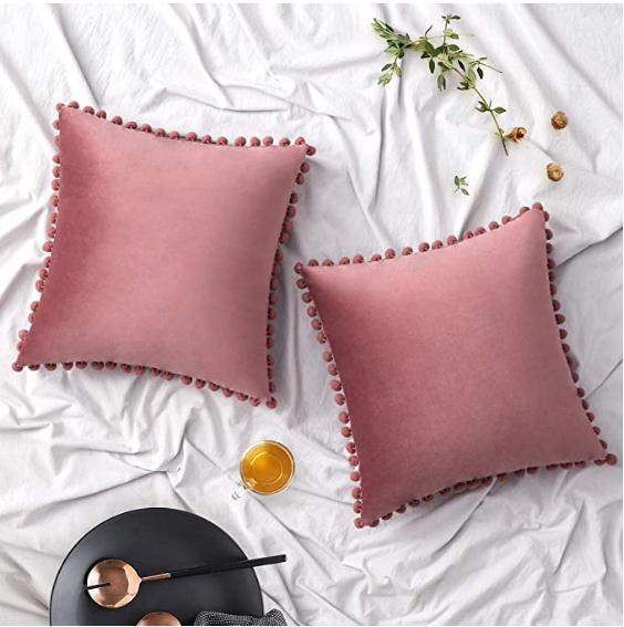 Wind Velvet Solid Color Cushion Cover For Office ARZ