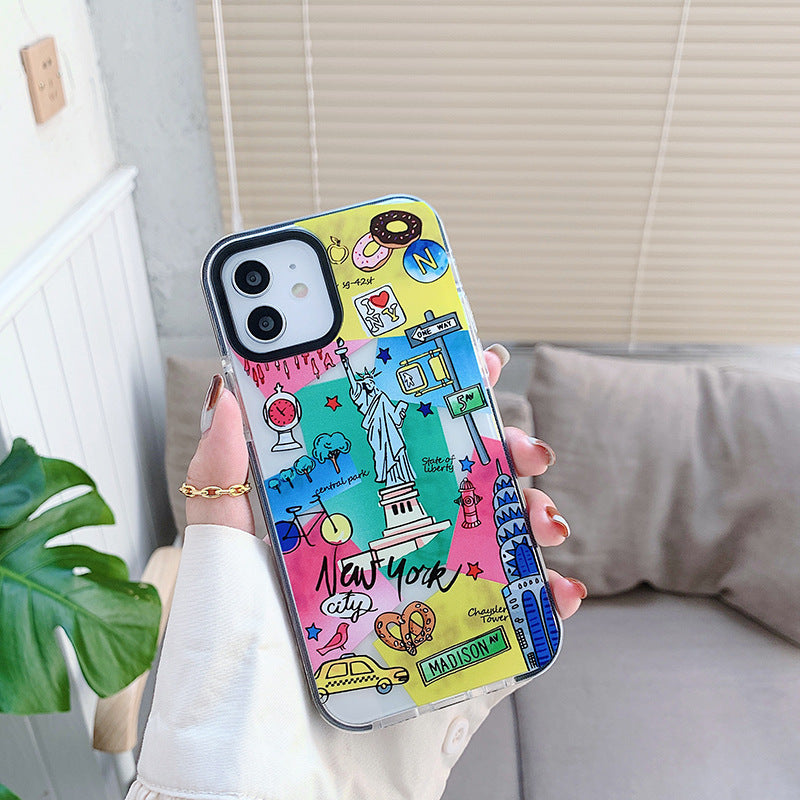 Compatible with Apple, Fashion World Travel Label Phone Cases For iPhone 12 ARZ