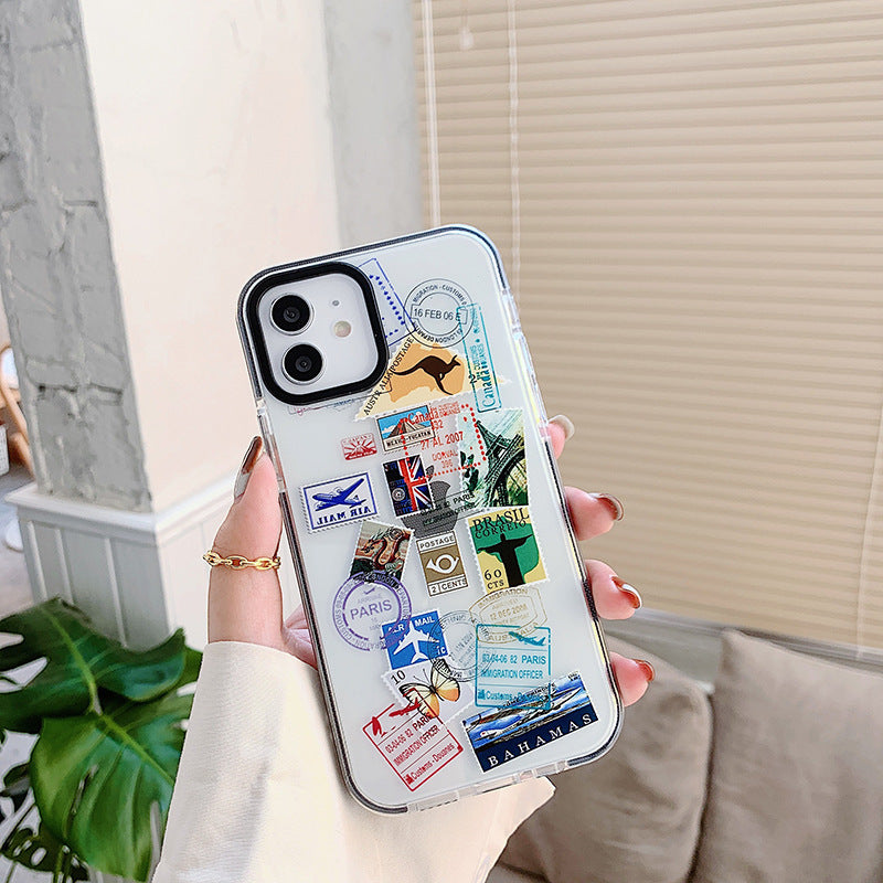 Compatible with Apple, Fashion World Travel Label Phone Cases For iPhone 12 ARZ