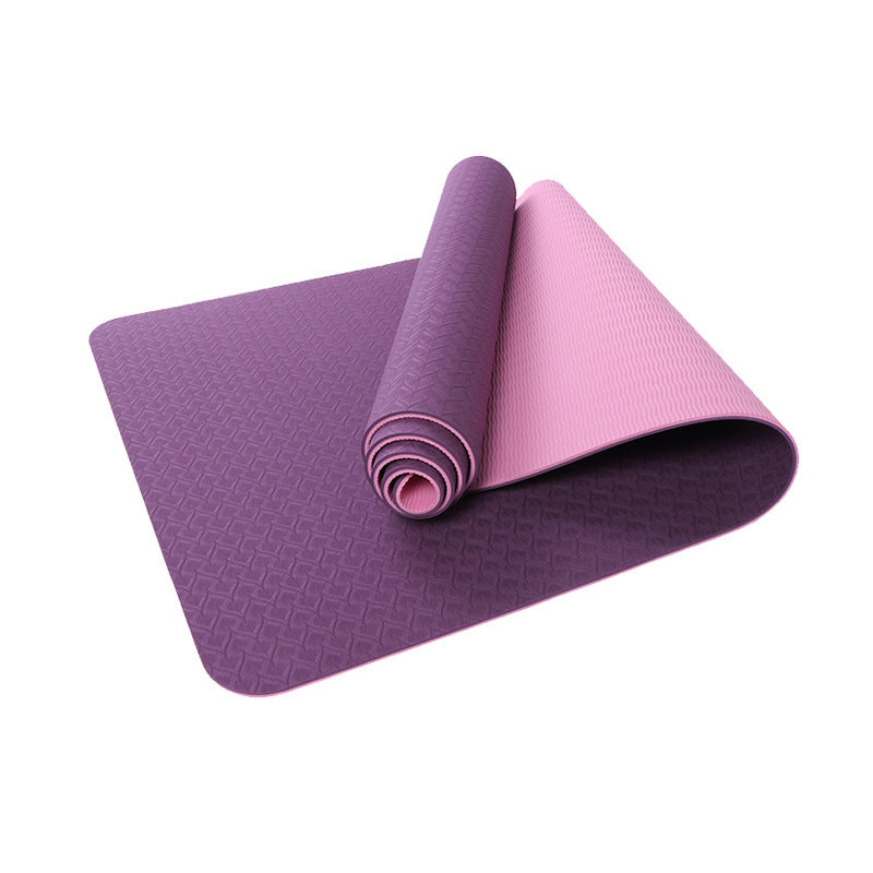 Yoga Mat Two-Color 6Mm Posture Line Yoga Mat Fitness Mat ARZ