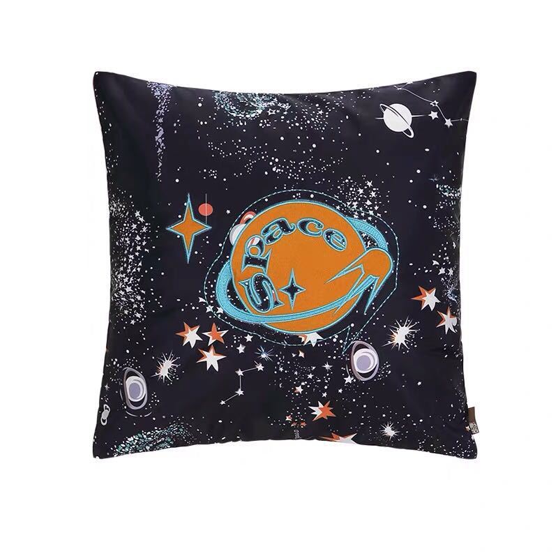 Spaceship Cartoon Cushion Cover Astronaut Rocket Pillow Case Household Pillow Case ARZ