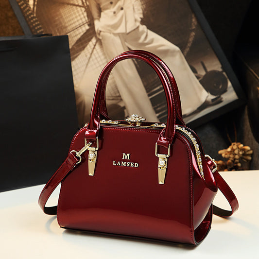 Genuine Leather Lady Bag Middle-aged Mother Bag All-match Handbag Shoulder Messenger Bag Tide ARZ