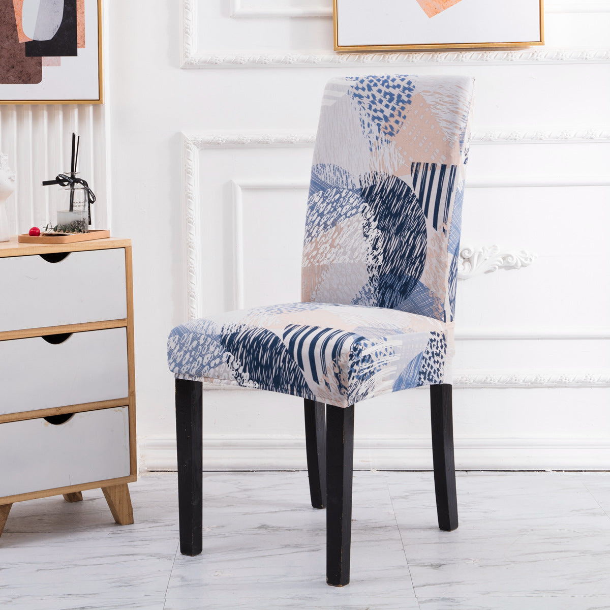 Printed Elastic Chair Cover Household Anti-Fouling Chair Cover ARZ