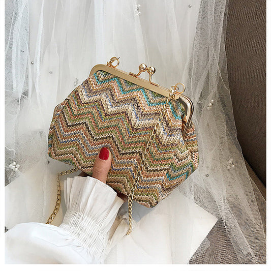 Small Bag New Trend Korean Fashion Woven Hand Chain Bag Simple And Versatile ARZ