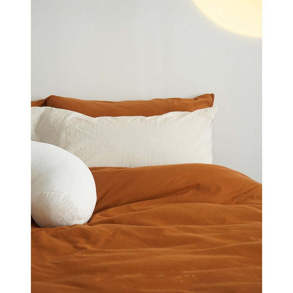 Caramel Knitted Cotton Skin-Friendly Nude Bedding ARZ