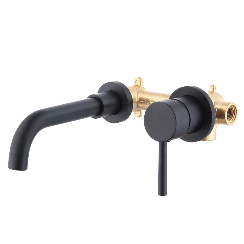 Concealed Basin Faucet Black Frosted Recessed Faucet ARZ