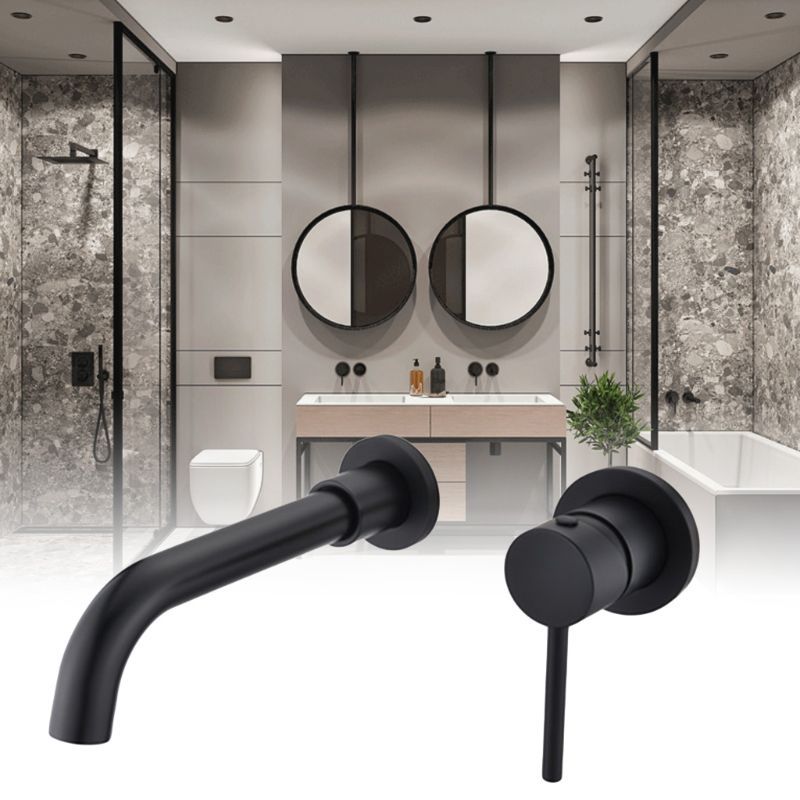 Concealed Basin Faucet Black Frosted Recessed Faucet ARZ