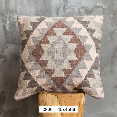 Nordic Pillow Hard Wool Pakistan Imported Handmade Bohemian Retro Pillow ARZ