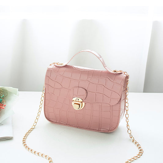 Women Small Crossbody Bag Classic  Pattern Shoulder Handbags Lightweight Chain Strap Messenger Purse ARZ