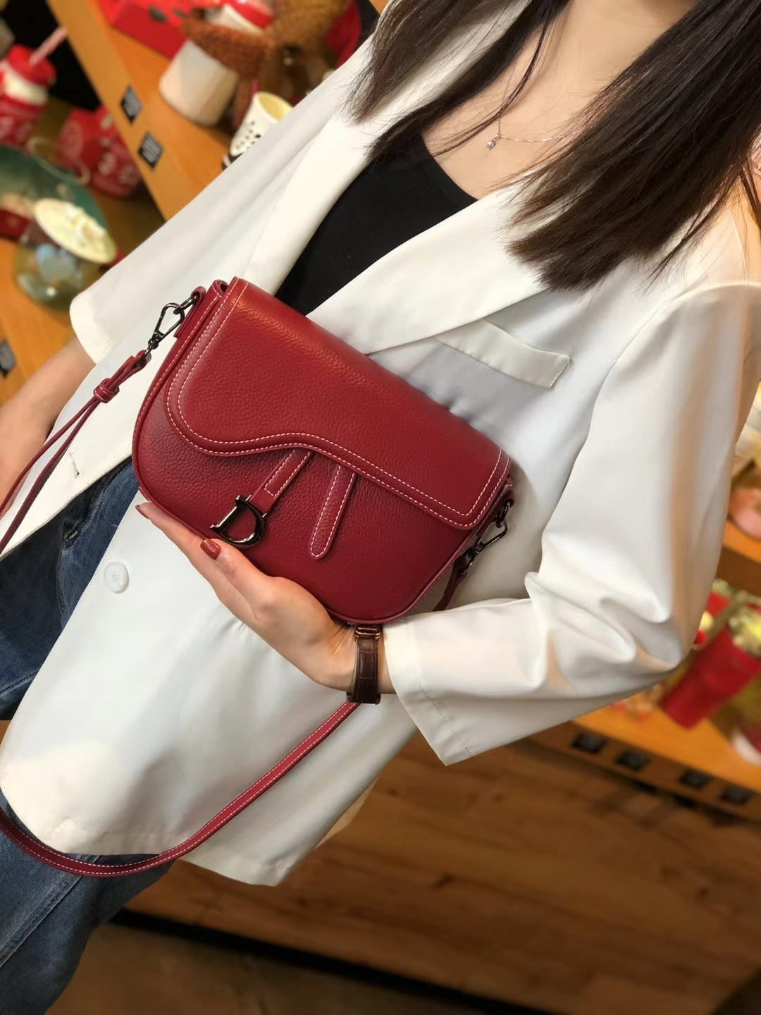 Korean Women's Leather Shoulder Bag Messenger Bag ARZ