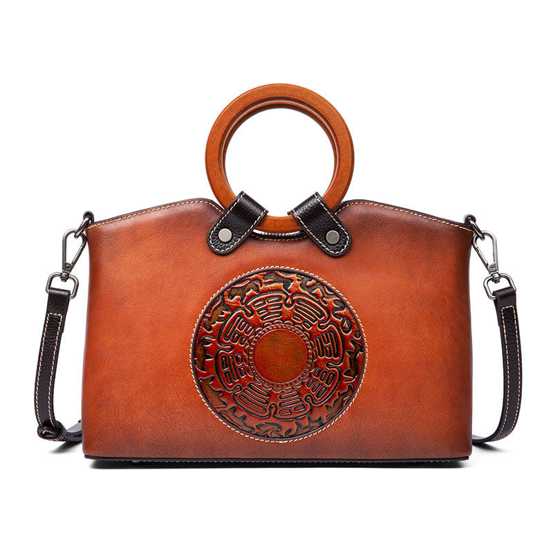 Fashion Vintage Designer Ladies Bags Genuine Leather Womens Handbags For Women Shoulder Bag ARZ