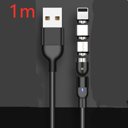 Magnetic Data Cable 540 Degree 180 Degree Rotating Charging Cable Blind Suction Three-in-one Bent Magnetic Cable ARZ