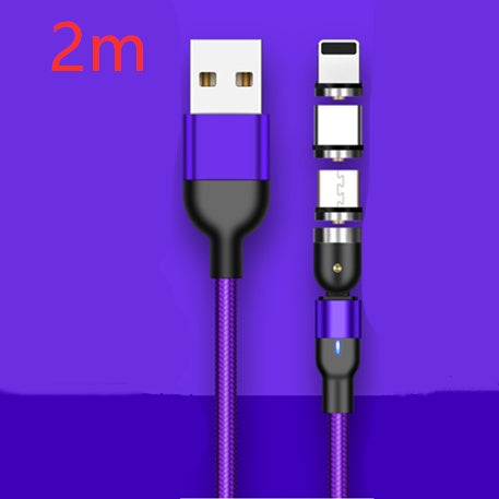 Magnetic Data Cable 540 Degree 180 Degree Rotating Charging Cable Blind Suction Three-in-one Bent Magnetic Cable ARZ