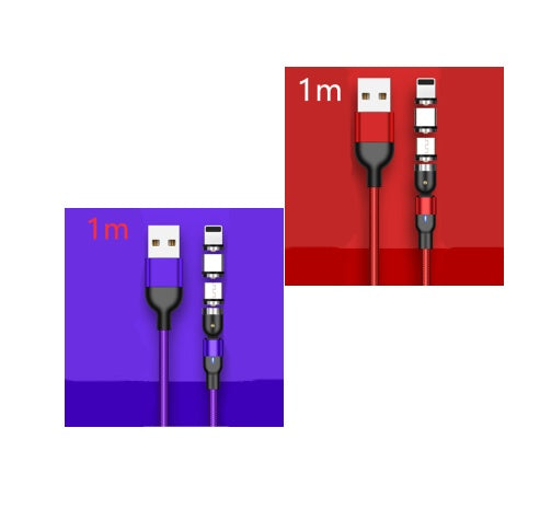 Magnetic Data Cable 540 Degree 180 Degree Rotating Charging Cable Blind Suction Three-in-one Bent Magnetic Cable ARZ