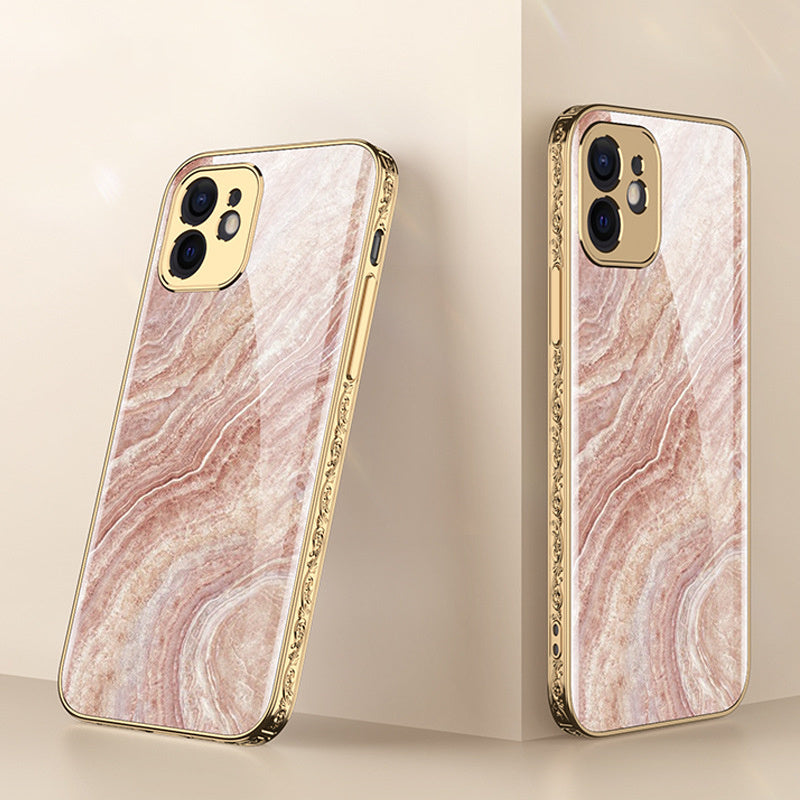 Mobile Phone Shell Embossed Electroplating Phone Case ARZ