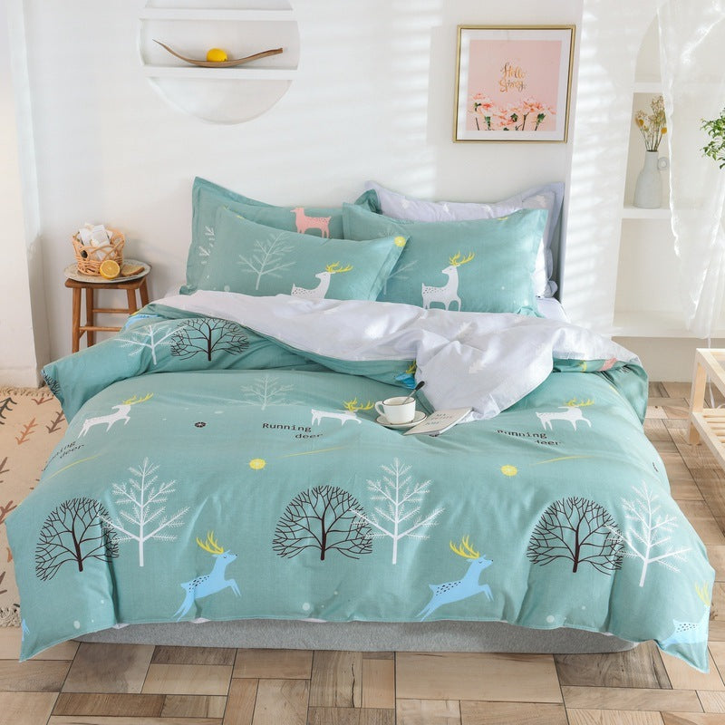 Student Dormitory Three-Piece Duvet Cover, Bed Linen And Bedding ARZ