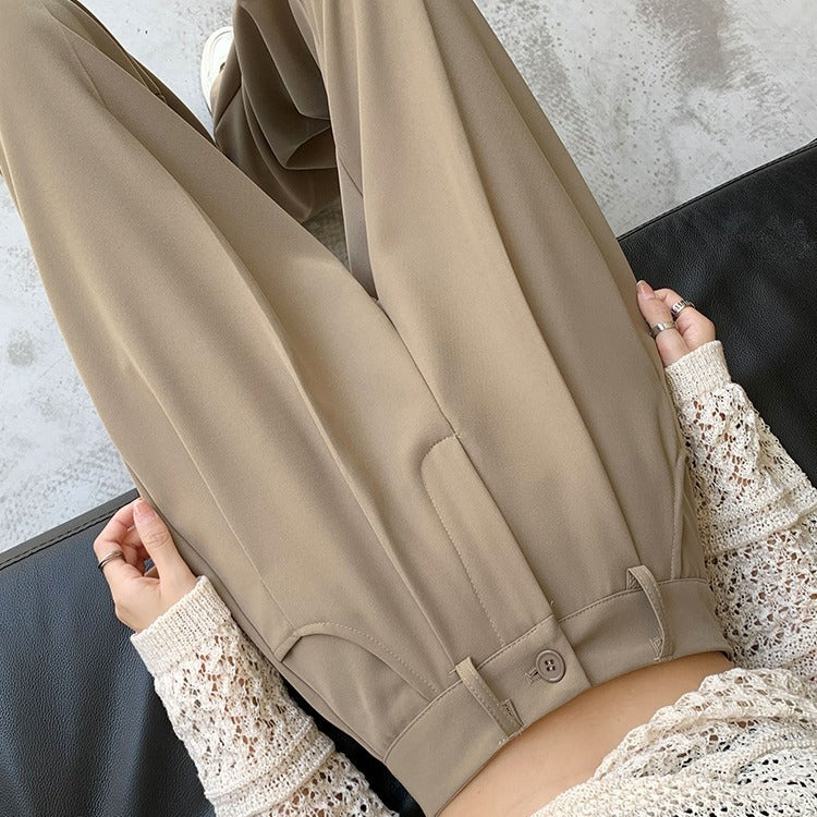 New High Waist Drooping Suit Pants Women ARZ