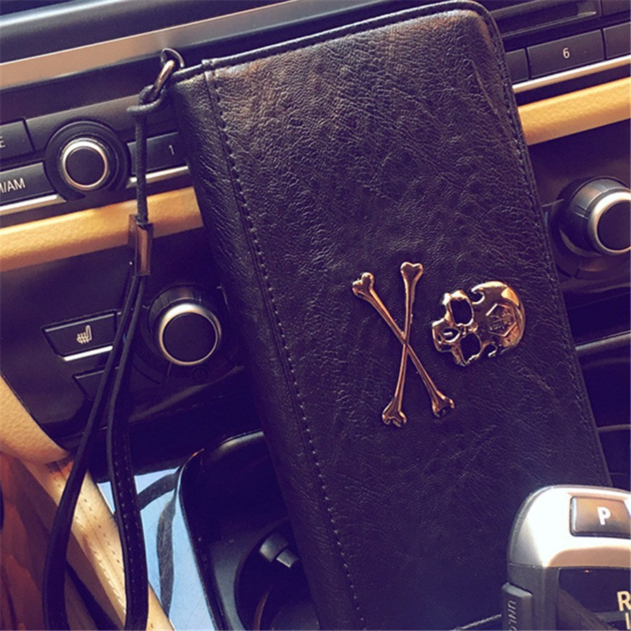 Women's skull soft wallet ARZ