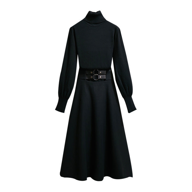 Autumn/winter dark dress Hepburn style dress ARZ