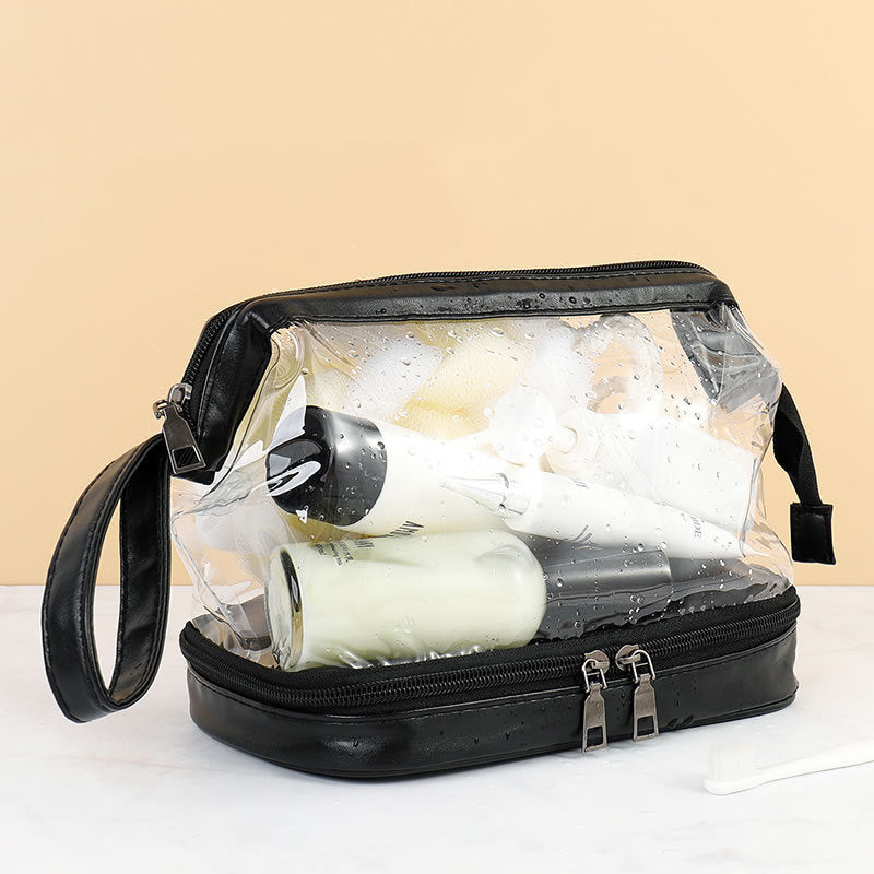 Storage Bag Double-layer Secretary Transparent Three-dimensional ARZ