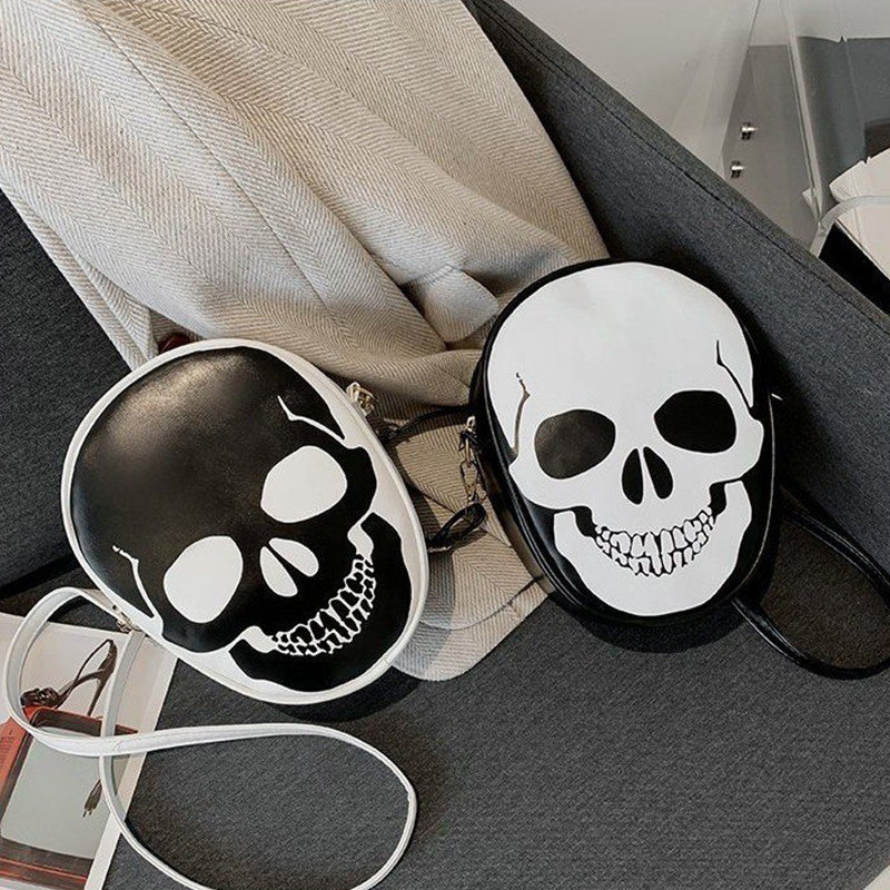 Halloween Skull Shoulder Bag Personality Funny Messenger Bag Kids Couples Outdoor Small Phone Bag For Women ARZ