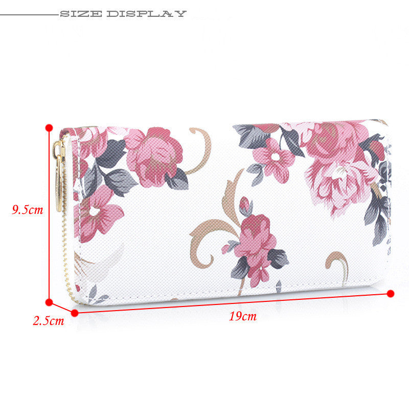 Ladies Printed Long Wallet Clutch ARZ