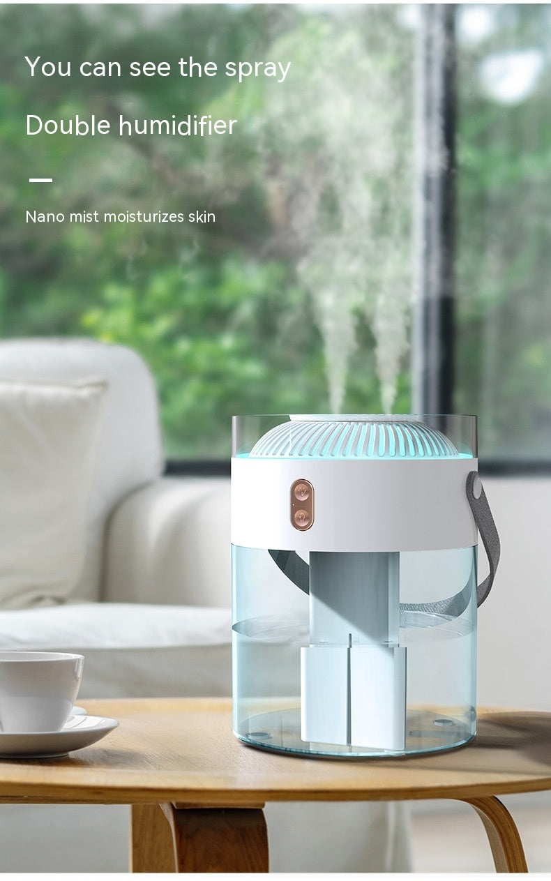 Large Capacity Double Spray Humidifier 26L Ambience Light Commercial Portable Water Replacement ARZ