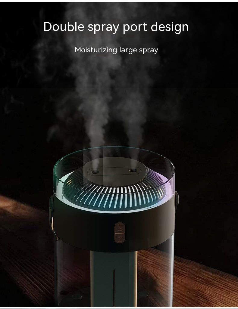 Large Capacity Double Spray Humidifier 26L Ambience Light Commercial Portable Water Replacement ARZ