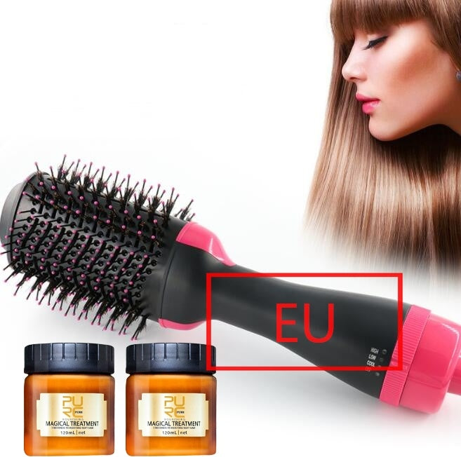 One-Step Electric Hair Dryer Comb Multifunctional Comb Straightener Hair Curling ARZ