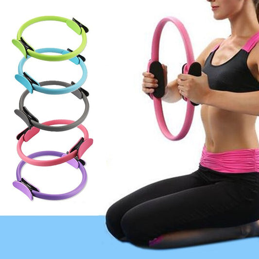 Yoga Fitness Pilates Ring Women Girls Circle Magic Dual Exercise Home Gym Workout Sports Lose Weight Body Resistance ARZ