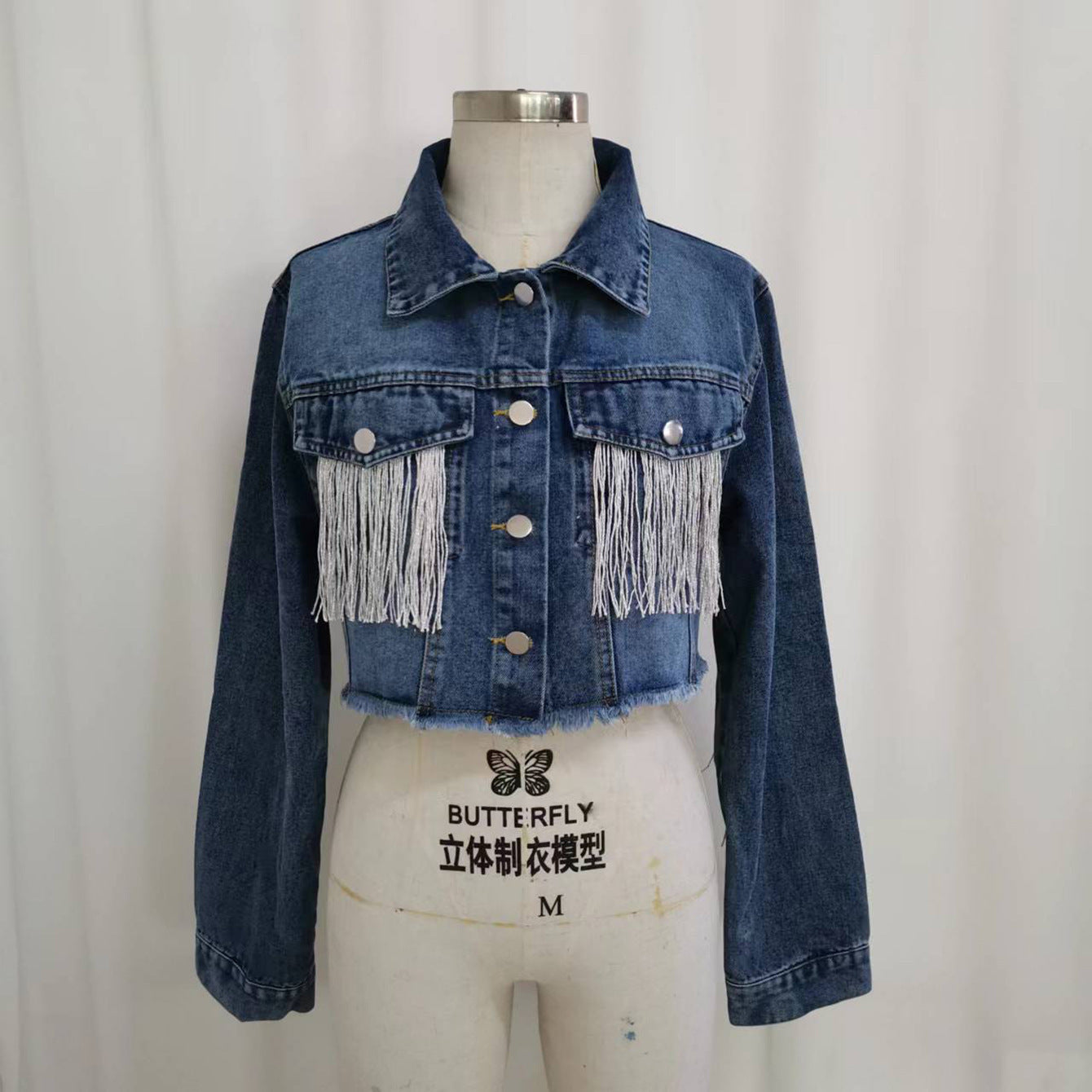 Fashion Tassel Stitching Do The Old Cowboy Jacket For Women ARZ