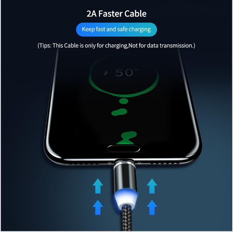 Compatible with Apple , YBD 1m magnetic LED charging cable ARZ