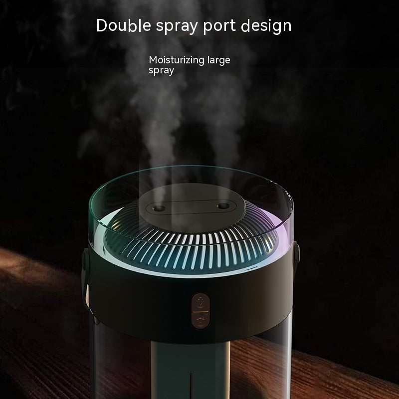 Large Capacity Double Spray Humidifier 26L Ambience Light Commercial Portable Water Replacement ARZ