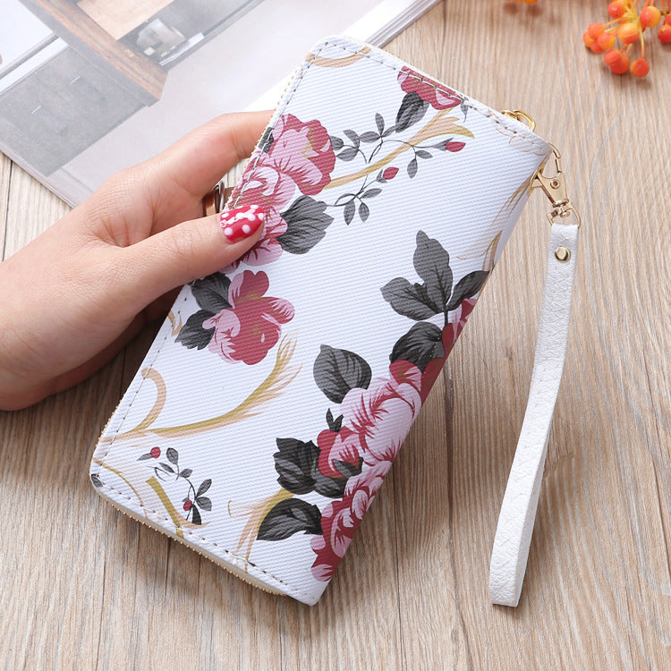 Ladies Printed Long Wallet Clutch ARZ