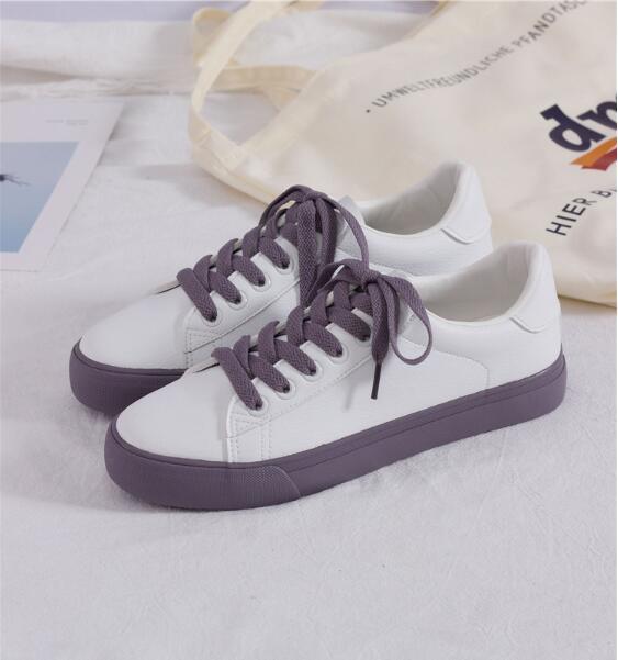 Spring new Korean version of the wild white shoes female strawberry retro port wind shoes students ins sneakers ARZ