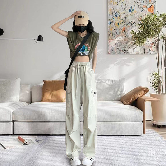 High Waist Slimming Draping Ankle-tied Trousers For Women ARZ