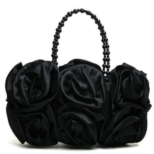 Flower Rose Satin Purse ARZ