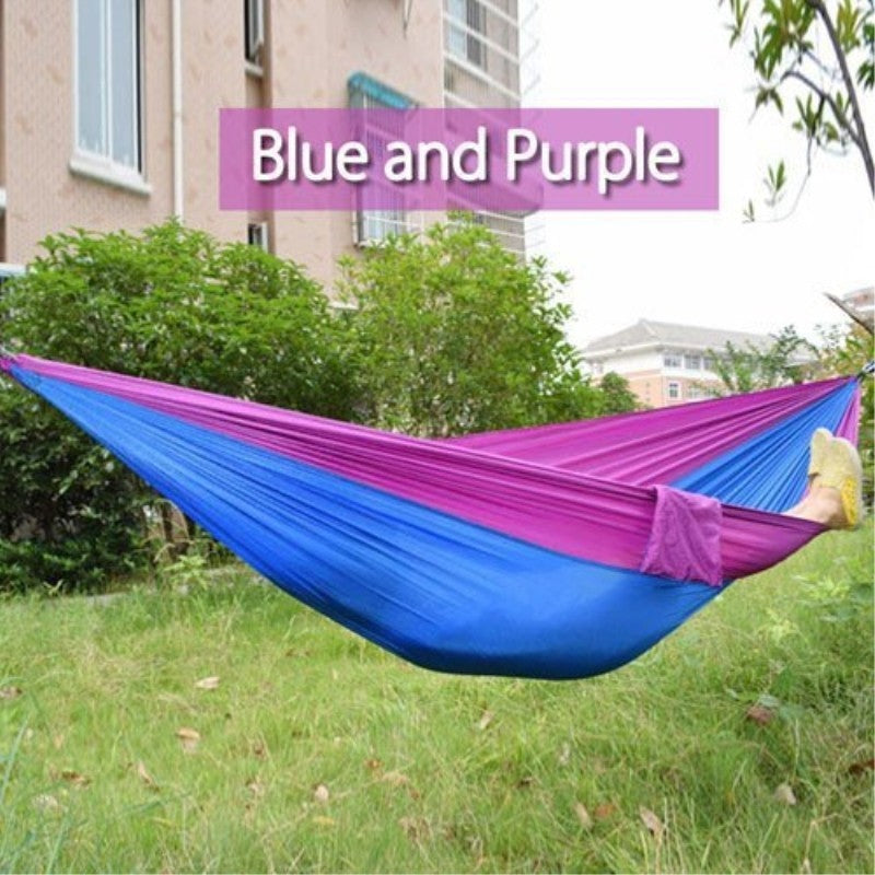 Backpacking Hammock - Portable Nylon Parachute Outdoor Double Hammock ARZ