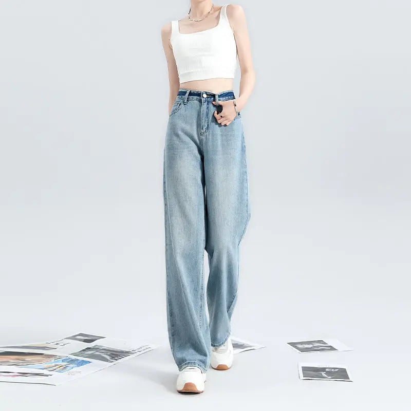 Fashionable Narrow Wide-leg Jeans For Women ARZ