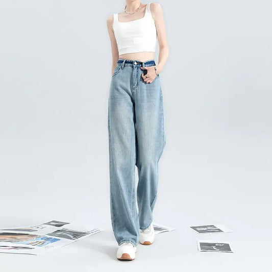 Fashionable Narrow Wide-leg Jeans For Women ARZ