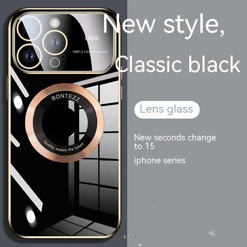 Apple 14 Phone Case Seconds To 15 Large Windows Baked Porcelain Without Logo Magnetic Suction Simple High ARZ