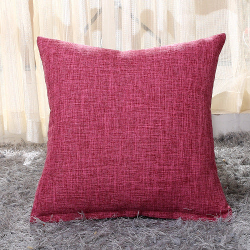 Home Linen Pillow Case Solid Color Hugging Pillow Case Sofa ARZ