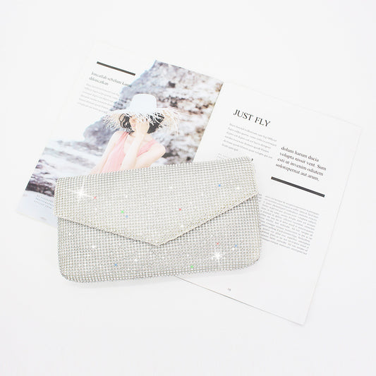 BLINGBING Rhinestone Ladies Dinner Bag Mesh Rhinestone Clutch ARZ