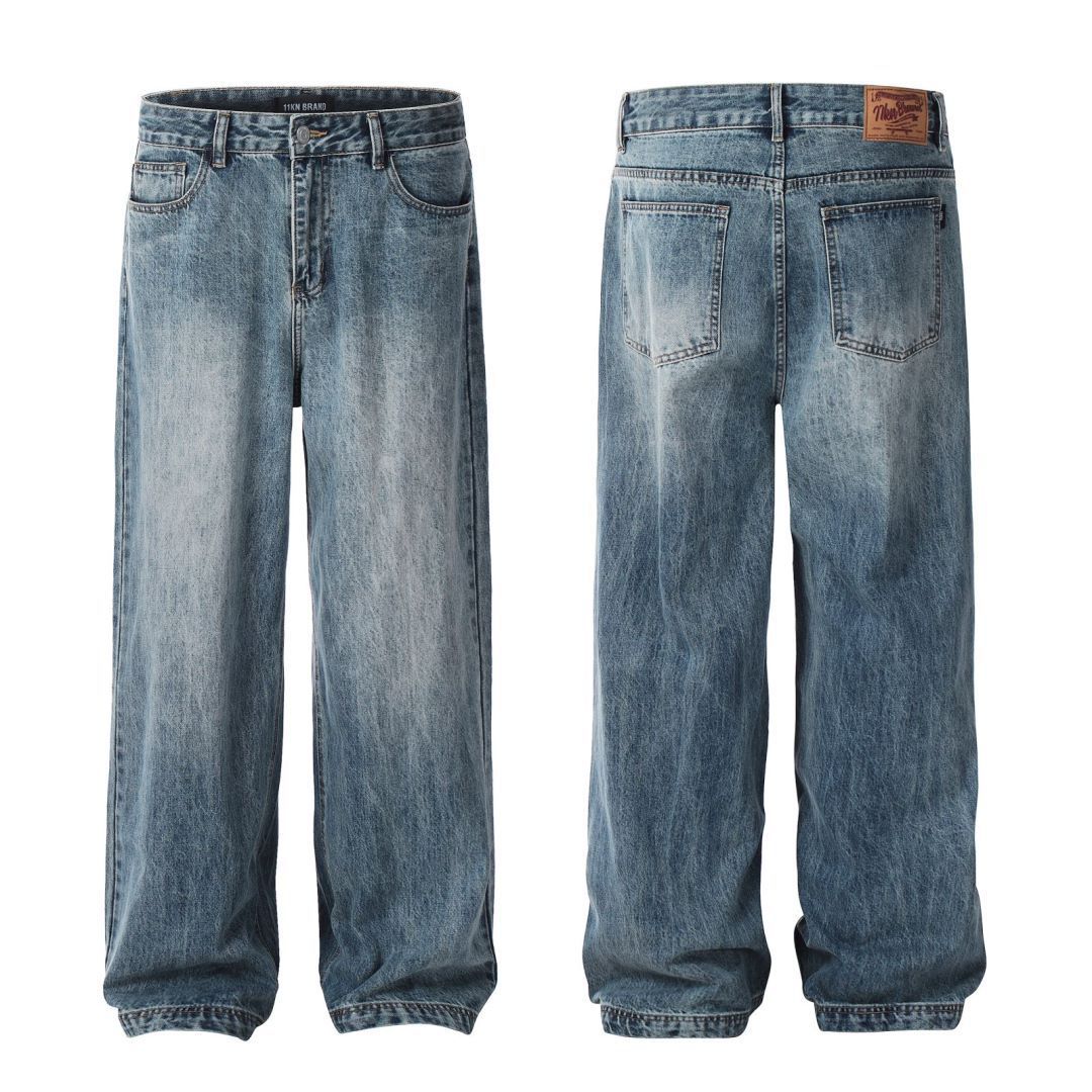 American Jeans Loose Wide Washed Blue ARZ